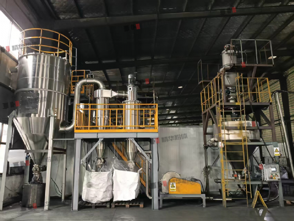 石墨碳化后解聚打散生產(chǎn)線--江蘇某公司